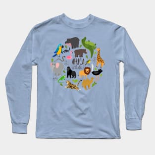 Africa animals collection Long Sleeve T-Shirt